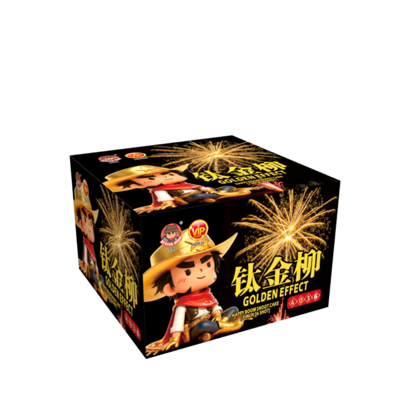 4寸36发盆花 - 金钛柳 | 4'36 SHOOT CAKE MOULD GOLD