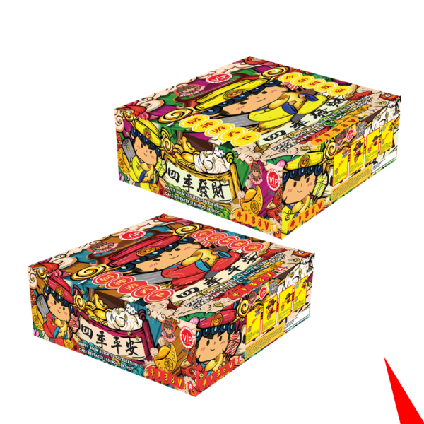 4寸138发盆花 AB - V型 | 4'138 SHOOT CAKE AB - V SHAPE